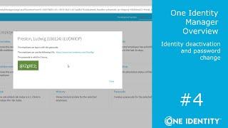 One Identity Manager | Overview #4 | Identity Deactivation and Password Change
