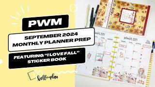 Plan with Me- September 2024 Monthly Planner Prep