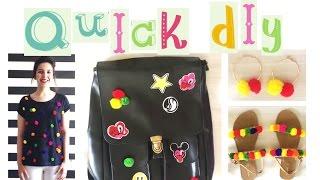 DIY *Latest* Fashion Trends - Pom-Pom Top, Shoes, Earrings & Backpack | Heli