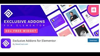   EXCLUSIVE ADDONS FOR ELEMENTOR