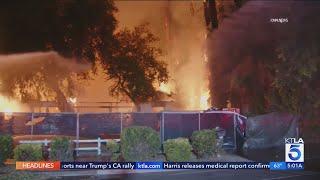 Abandoned house burns early Monday morning in Winnetka