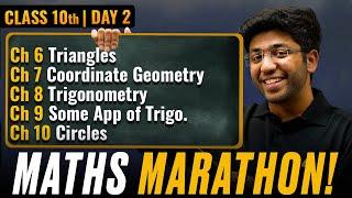 Class 10th Maths Marathon - CH 6 to CH 10  | Shobhit Nirwan