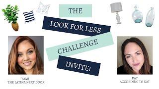 Look for Less Challenge Invitation -  February 2020 with According to Kat