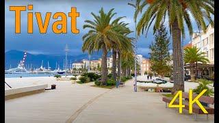 Tivat, Montenegro 4K Walking Tour 2024