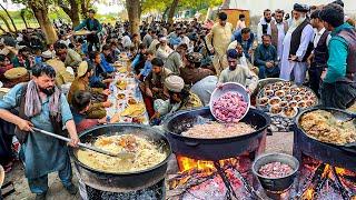 Traditional AFGHANISTAN Wedding KABULI PULAO Preparation | Delicious Chicken Steam and mutton roosh