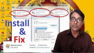 How to install Microsoft Loop Back Adapter | How to Fix Unidentified Network