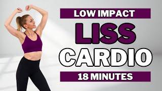 18 Min LISS CARDIO for WEIGHT LOSSFUN SWEATY HOME WORKOUTKNEE FRIENDLYNO JUMPINGNO REPEATS