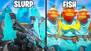 Sarah's Slurp Squad vs. Tiko's Fish Army