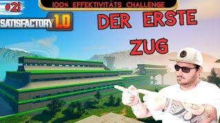 Mein bisher bestes Design! Der erste Zug fährt! Lets Play Satisfactory 1.0 #21