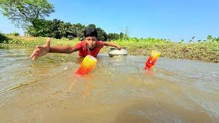 Amazing Fishing || Traditional Fishing Method By Plastic Bottle Hook Trap || Fish King Bd | Part -02