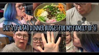 Extreme Grocery Budget | $40 for a family of 5 | Dinner Number 6! | Cheap and Easy Dinner Ideas!!