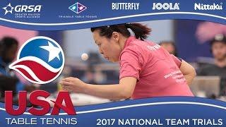 2017 Team Trials Day 1 - Wang Chen vs. Lily Zhang (Final) Highlights