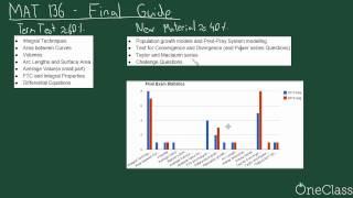 MAT136 Final Exam Intro - OneClass