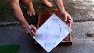 Making Footprint for Custom Huarache Sandals from Barefoot Ted