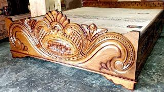 Box bed palang new design furniture Sindhi Kate Bed