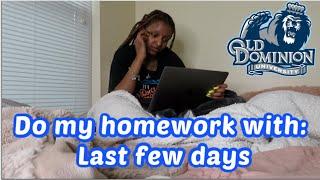 Do my homework with me : Finals time ⎮⎮ Old Dominion University