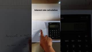 How to calculate interest rate #calculator #interestrate