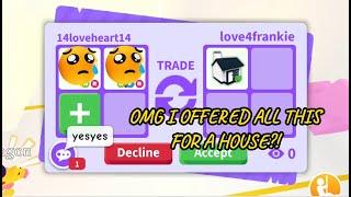 OH NO  I ALMOST GOT SCAMMED WHEN OFFERING THIS HOUSE! TRADING HOUSES?! Adopt Me - Roblox