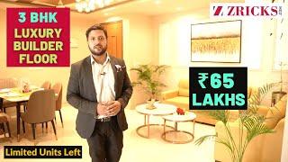 ₹65 Lacs  3 BHK Luxury Builder Floor in Gurgaon  8448449131