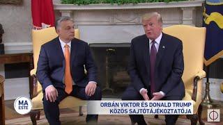 Orbán Viktor és Donald Trump közös sajtótájékoztatója