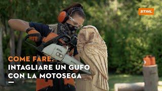 Tutorial: come intagliare un gufo con la motosega STIHL