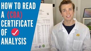 How To Read a COA (Certificate of Analysis) for CBD products