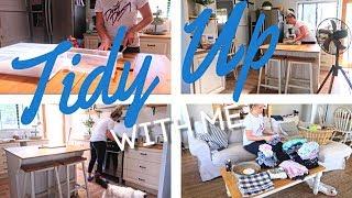 TIDY UP AND CLEAN WITH ME | MICHELLE KAHLER | SAHM MOTIVATION