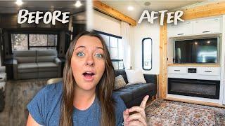 INCREDIBLE Fifth Wheel RV Remodel Before & After!