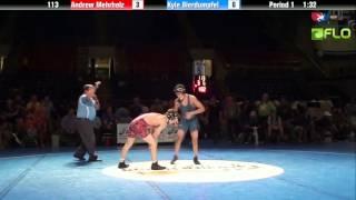 Cadet 113 - Andrew Mehrholz (Illinois) vs. Kyle Bierdumpfel (New Jersey)