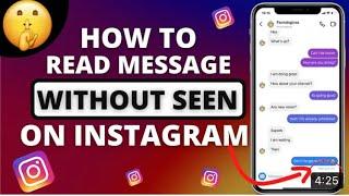 How to read instagram messages without seen