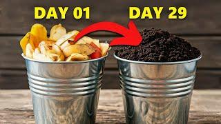 How To Turn Food Waste Into Fertile Soil Fast! In ONE Month!