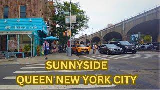 Life in Sunnyside, Queens. Summer 2024 New York City Walking Tour 4K