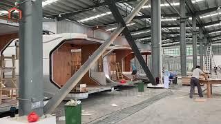 Nice Capsule House Factory Tour.#prefabhouse #tinyhouse #house #home #factory #capsule #capsulehotel