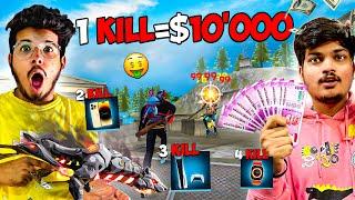 Free Fire I Challenge TSG Ritik 1000 RsPer Heashot In BR Rank Match -Garena Free Fire