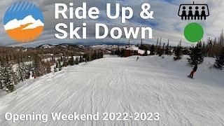 Brian Head - Opening Weekend 2022-2023 - Ride Up & Ski Down (Navajo Express & Paradise)