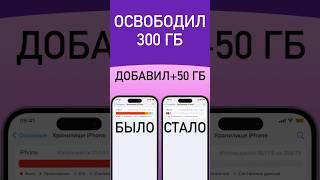 Освободил 300 гигабайт на айфон! Добавил +50 ГБ в хранилище! Как очистить память iPhone на iOS 16 !