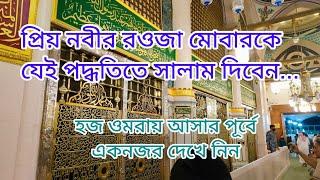 রওজা মোবারকে সালাম দেয়ার সঠিক পদ্ধতি । Rawdah Mubarak । Madinah । Saudi Arabia । ARAB SAFAR