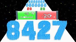 CROWD NUMBER RUN 3D - Level Up Satisfying 2048 Gameplay (Count Number Math Games) New Updated