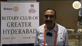 Rotary 3150 President elect and secretary elect training testimonials host club greater Hyderabad