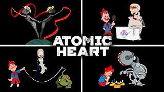Atomic Heart - All Secret Cartoons and Soviet Boy Animations (4K)