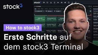 So findest Du Dich auf dem stock3 Terminal zurecht | How to stock3 Webinare