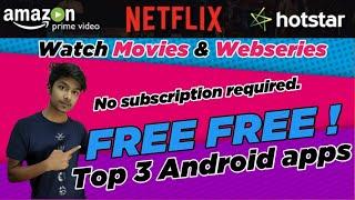 Watch Free Movies & Webseries | Top  3 Android apps | Nepali Tech | Tech Sikkim