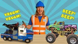 Tow Truck for Kids | Monster Truck Show for Kids | Handyman Hal Trucks