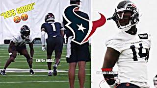 Stefon Diggs gets into HEATED BATTLE with Rookie Kamari Lassiter at Houston Texans OTA’s Highlights