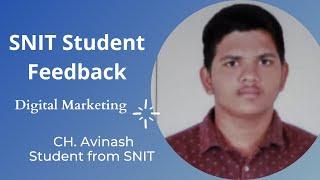 Digital Marketing Training Student Review | SNIT Training Institute