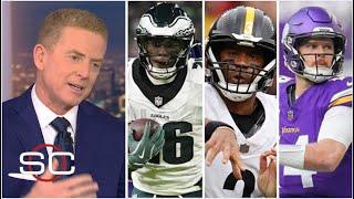 Jason Garett reacts to Eagles outplay Ravens, Russell goes off 400+ Yds, Vikings improve to 10-2