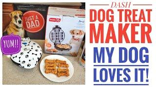 My Dog Loves DASH Dog Treat Maker How To Make Homemade Dog Bone Snacks Pet Approved Recipe Review