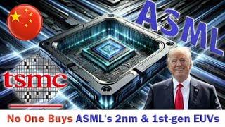 China's demand is banned, and no one buys ASML's 2nm & first-generation EUV lithography machines.