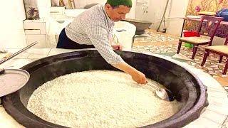 At the wedding hall 30 kg of pilaf| Popular Asian dish‌‌ Uzbekistan