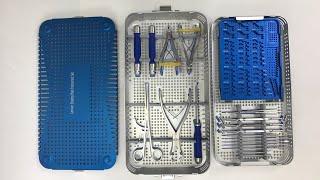 Orthopedic spine cervical surgery laminar shaping plate instrument set